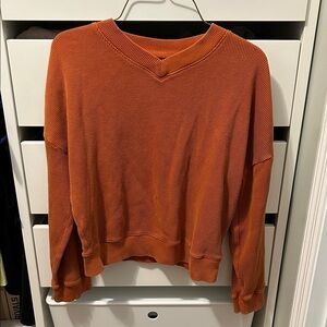 Madewell waffle knit Long Sleeve Top